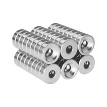 8 Adet 15x5 Mm 10x5,5mm Havşalı Delikli Neodyum Mıknatıs Metrik 10/5,5