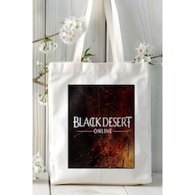 Art Hediye Black Desert Oyun Baskılı Bez Çanta Omuz Çantası Kişiye Özel Model 1 Çok Renkli