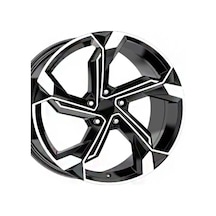 18 İnç 5x112 A3 A4 Golf Octavia Jetta Caddy Uyumlu Siyah E