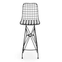 Knsz kafes tel bar sandalyesi 1 li zengin syhkono 75 cm oturma yüksekliği ofis cafe bahçe mutfak