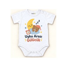 Babylimon Uyku Arası Gülücük Beyaz Kısa Kollu Çıtçıtlı Bebek Zıbını Beyaz - Uyku Arası Gülücük - 928161933 Beyaz - Uyku Arası Gülücük
