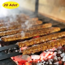 20 Adet Profosyonel Silme Demir Kıyma Şiş Adana-Urfa Kebap Şişi
