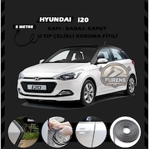 Hyundai İ20 Oto Araç Kapı Koruma Fitili 5metre Parlak Siyah Renk