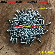 Mini Sac Vidası Menteşe Vidası Tavla Klips Vidası 2.9X9.5 MM 1Pk