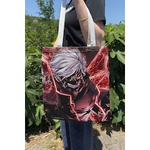 Zipzap Tokyo Ghoul V5 Yazlık Kışlık Çift Taraflı Kanvas Baskı Bez Çanta Anime Çantası