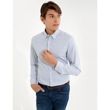 Pierre Cardin Erkek Yeşil Desenli Gömlek 50259521-vr054 Yeşil