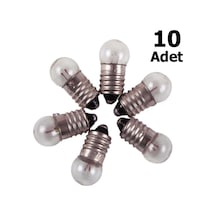 10 Adet, Mini Ampül, Deney Setleri Için, 2,5 V, Sarı Ampul, Lamba