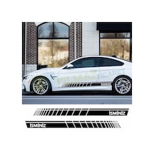 Size Özel Yan Etek Şerit Oto Sticker Araba Etiket Yapıştırma 2 Ad 170 X 15 Cm