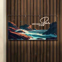 Bk Gift Kişiye Özel Manzara Tasarımlı Akrilik Bar Tabelası 38x19cm -16, Home Bar Tabela, Duvar Dekoru Kobitmeyen137734 Bk Gift