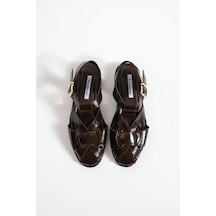 Wolk Shoes Asel Kadın Sandalet Kahverengi
