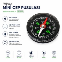 Pusula - Mini Cep Pusulası - Sıvılı Pusula 40 Mm