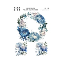 Polyesterhobi Premium Sulu Transfer 25x35 Cm Çiçek Desenli Ps 112