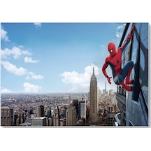 Cakasepetim Spider-man Gökdelen Sörfü Ahşap Mdf Tablo