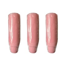Omeyva Renkli Sert Mika Plastik Kristal Bardak - Pembe - 6 Oz / 180 Cc - 75 Adet