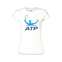 Tenis - Atp Beyaz Kadın Tshirt 001