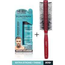 Fontenay Saç Şekillendirici Pudra Toz Wax Mat Effect Mavı 20gr + 1016 Tarak'ı 2'li Set