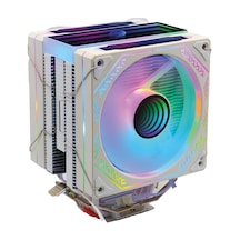 Zoko Ice Pro Wp4 Beyaz Auto Rainbow Fanlı Kule İşlemci Fanı