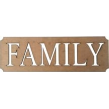 Family Ahşap Kapı Süsü L-83