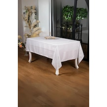 Lida Lüxjakar Bambu Kumaş Gri Masa Örtüsü 160x220 Cm - 1260 Çok Renkli