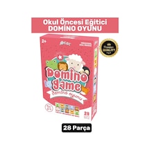 Preschool Eğitici Öğretici Zeka Görsel Algı Geliştirici Okul Öncesi 28 Parça Eğlenceli-domino Oyunu