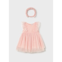 Mayoral Kız Bebek Saç Bandı Ve Tül Elbise Set Pembe - 01905