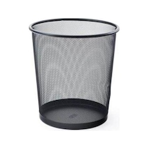 Ofis Tipi Çöp Kovası Büro Çöp Kutusu File Metal Hafif Çöp Kovası 12 Litre Lvstory Siyah