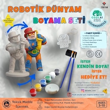 Codlaı Kids Robotik Dünyam 3d Boyama Seti - Çocuklar İçin Eğitici Yaratıcı Oyuncak Boyama Kiti - Müzisyen Robot