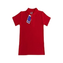Angelos Girls Kız Çocuk Okul Tarz %100 Pamuk T-shirt -5-17 Yaş Ag006 Kırmızı