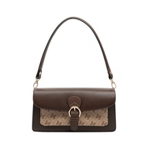Silver Polo Sp1279 Kadın Omuz Çantası Düz Kahve-m178 Koyu Bej-kahve
