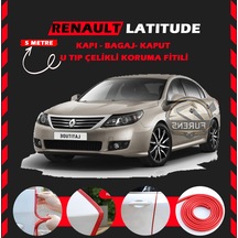 Renault Latitude Oto Araç Kapı Koruma Fitili 5metre Parlak Kırmızı Renk