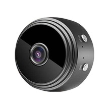 Webcam Mini Wifi Kamera 720p Kablosuz Kızılötesi Gece Görüşü/hareket Algıl Siyah