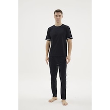 Angbutik Kocabey 2092o.yaka Pijama Takım Lacivert