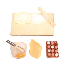 1/12 Ekmek Yapma Seti 1:12 Mutfak Fırını Için Minyatür Dollhouse Pişirme Seti Oyuncak