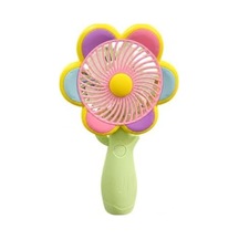 Mini El Fanı Usb Şarjlı Type-c Bağlantılı 3 Kademeli Taşınabilir Elektrikli Fan Masaüstü Ve El Tipi Kullanım Renk Serinletici Fan Yeşil Pembe Sarı Papatya .