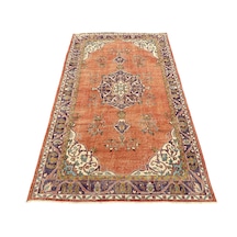 El Dokuma Vintage Retro 5 M2 Halı 170x285 Kiremit Eskitme Halı Kiremit