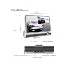 Kingboss Fhd 4" Ekran 1080p 3 Kameralı Araç İçi Güvenlik Kamerası