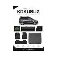 Ford Courier 2015 Model Aracınıza Özel 4d Karbonlu Kauçuk Paspas Takımı Ve Bagaj Havuzu