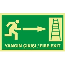 Fotolümenisans Yangın Çıkış / Fıre Exıt (Sağ Dik Merdiven)