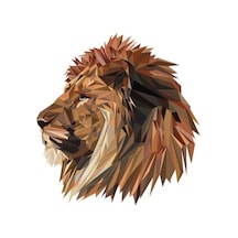 Sanatsal Aslan Araba Sticker Yapıştırması Oto Etiket 18Cm