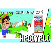 30x120 Boyama Rulosu Yaman Çiftlik Hayatı + Pensan 12'li Kuru Boya Kalemi