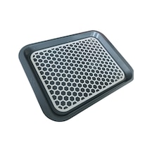 Kaydırmaz Tabanlı Servis Tepsi Sunum Tepsisi Orta Boy-1136-01 Çok Renkli