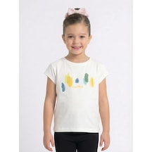 Xo Kids Kız Çocuk Tişort 4-8 Yaş 38544 Ekru
