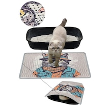 Kar Mat Kedi Kumu Paspası Delikli Kedi Tuvaleti Paspası