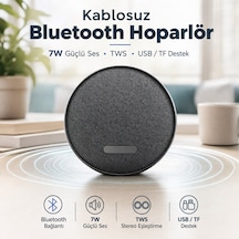 Kablosuz Bluetooth Hoparlör 7w Tws Destekli Usb Tf Kart Girişli Taşınabilir Masaüstü Speaker