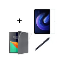 Galaxy Tab A9 Plus Sm-x210 Uyumlu Şeffaf Silikon Tablet Kılıfı Ekran Koruyucu Ve Kalem Seti