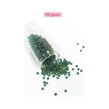 Dökme Cam Kum Boncuk 8/0 3 Mm - 60 Gram - Parlak Yeşil - Bnc203 Diğer