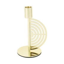 Circle Gold Metal Mumluk 9x18cm Renksiz