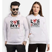 Tshirthane Lo Ve Crazy Sevgili Kombinleri Kapüşonlu Kombini