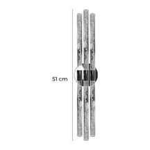 Bubbleflux Trio Large 51 Cm Modern Tasarım Led Aplik - Duvar Lambası - Gümüş - Pilli - Günışığı Gümüş Pilli