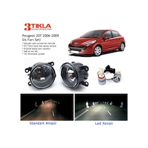 Peugeot 207 2006-2009 Beyaz Led Xenon Sis Farı Seti